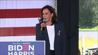 Harris in Florida pledges 