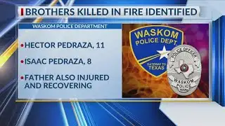 Harrison County officials identify 2 children killed in Waskom house fire