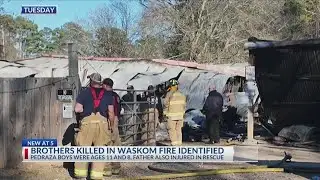 Harrison County officials identify 2 children killed in Waskom house fire