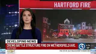 Hartford firefighters injured while battling fire at vacant building
