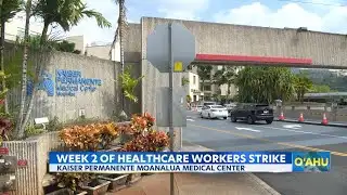 Hawaii Kaiser workers strike for better pay and safer conditions