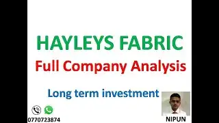 HAYLEYS FABRIC PLC (MGT.N0000) -  Company analysis  with data base / Long term