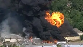 Hazardous chemicals warehouse goes up in flames