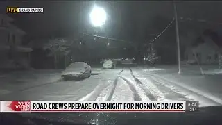 Hazardous driving conditions for morning commute