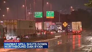 Hazmat spill shuts down NB Dan Ryan