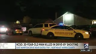 HCSO: 20-year-old man killed in drive-by shooting