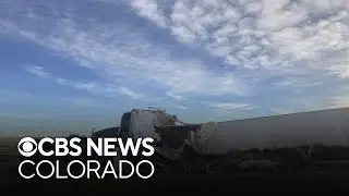 Head-on collision between semi trucks kills 1 in Colorado