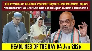 HEADLINES: 10,000 Vacancies in J&K Health Department, Migrant Relief Enhancement Proposal.