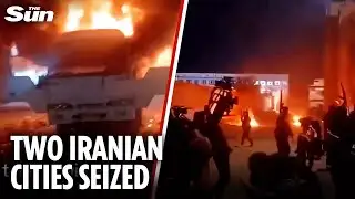 Heavily-armed Iranians seize two cities and force out security forces after deadly protests