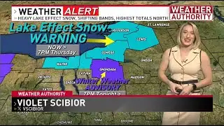 Heavy lake effect snow & bitter cold!