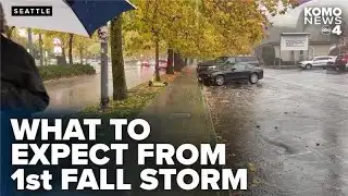 Heavy rain, strong winds expected through weekend in first major fall storm