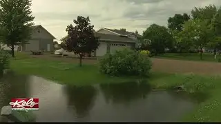 Heavy rain turns housing development into swamp