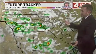 Heavy rainfall possible today and may cause flooding; High 87