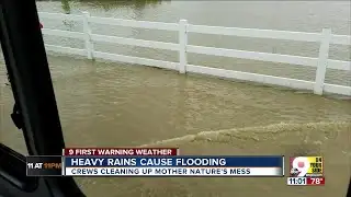 Heavy rains cause flooding in Monroe