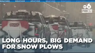 Heavy snow brings long hours -- and big demand -- for private snow plow drivers