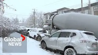 Heavy snowfall in Calgary causes chaos, crashes