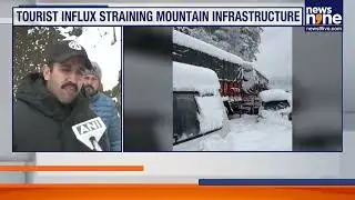 Heavy Snowfall Strands Tourists, Causes Massive Traffic Jams Across Hill Stations