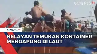Heboh Kontainer Mengapung di Laut ditemukan Nelayan di Lampung Selatan