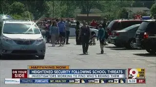 Heightened security following school threats