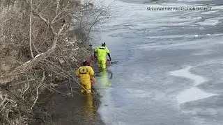Helicopter crashes into Meramec River in Sullivan after hitting powerline