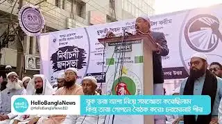 বুক ভরা আশা নিয়ে সমঝোতা করেছিলাম কিন্তু তারা গোপনে বৈঠক করে: চরমোনাই পীর | Hello Bangla News