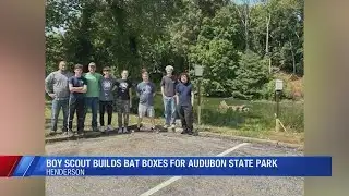 Henderson Boy Scout builds bat boxes for Audubon State Park