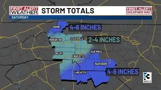 Here’s how much snow could accumulate across the Charlotte region this weekend