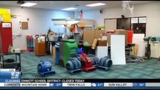 Heritage Middle School Floods After Frozen Pipe Bursts