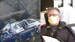 Hero helicopter pilot walks away from horrific crash