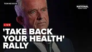 HHS Sec. Robert F. Kennedy Jr holds rally