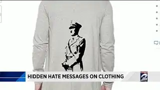 Hidden hate messages on clothing