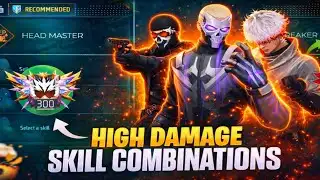 HIGH DAMAGE AFTER UPDATE COMBINATION | HIGH DAMAGE BR RANK COMBINATION | Best Character skill