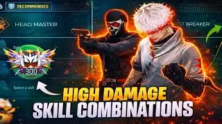 HIGH DAMAGE CS RANK COMBINATION | Best Character Skill For CS Rank | Best Character Combination