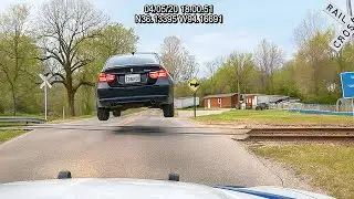 High-Speed Police Chases Over 150MPH - Caught on Dashcam