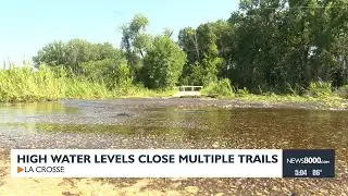 High water levels close multiple trails
