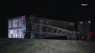 High Wind Blamed for Big Rig Rollover on Interstate 8 in Descanso