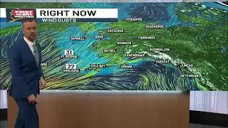 High winds move into Kodiak, with heavy rain for Southeast