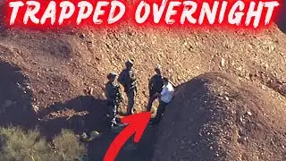 Hiker TRAPPED Overnight on Camelback Mountain – Dramatic Helicopter Rescue, Phoenix AZ