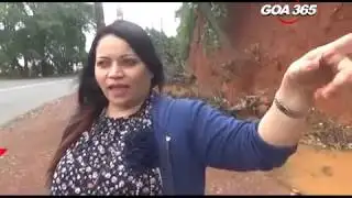 Hill cutting for road widening at Chicalim threatens landslides