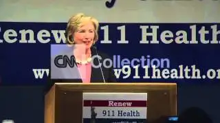 HILLARY CLINTON ATTENDS 9 11 FUNDRAISER (WALKUP)