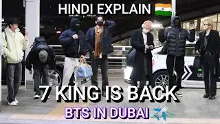 (HINDI) 💜 BTS GOING TO DUBAI ✈️ BTS AIRPORT LOOK - EXPLAIN 🇮🇳
