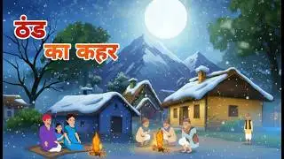 जानलेवा ठंड और गरीब परिवार | Hindi Moral Cartoon Story