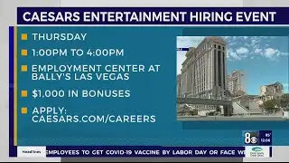Hiring event planned Thursday for Caesars Entertainment