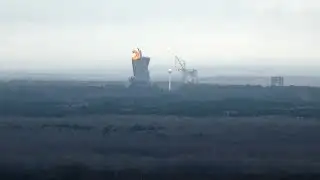 Historic NASA test structures demolished at Marshall Space Flight Center