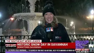 Historic snowfall blankets Savannah for second time in a century