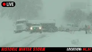 HISTORIC WINTER STORM CRIPPLES CHARLOTTE — LIVE AS IT HAPPENED
