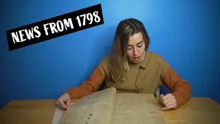 HISTORICAL NEWS from 1798 | Antique newspaper reading