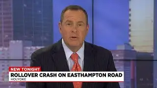 Holyoke crews respond to a rollover crash on Easthampton Road
