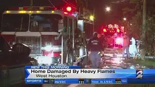 Home Damaged By Heavy Flames