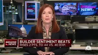 Homebuilder sentiment in March rose 2 points to 44